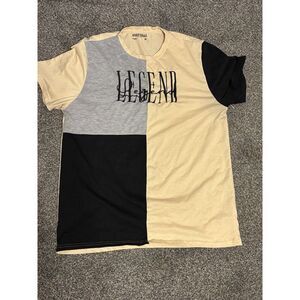 SEVEN SOULS LEGEND Embroidered Cream‎ Men's Short Sleeve T-Shirt, Size X-Large